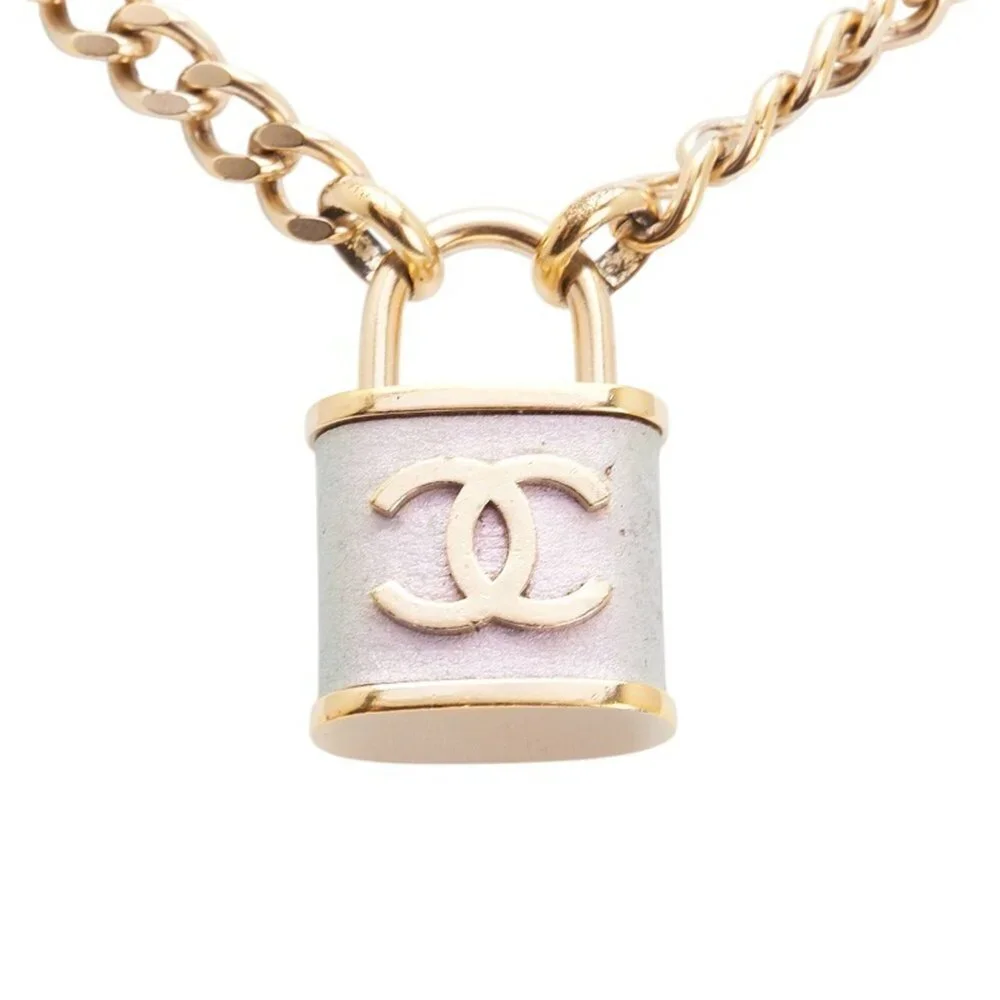 CHANEL Gold Logo Necklace - Picture 2 of 8